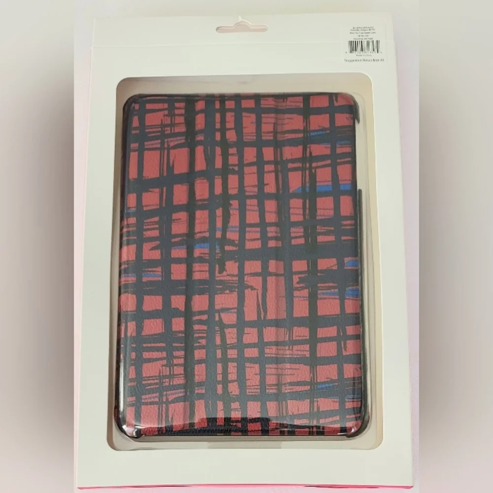Vera Bradley Plaid Tablet Case - Navy/Red NWT